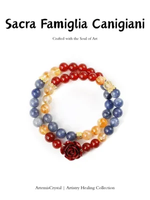 Raphael Canigiani Holy Family double wrap crystal bracelet top view